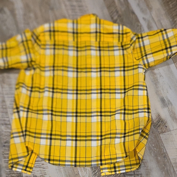 Ralph Lauren Yellow and Brown Plaid Shirt - Picture 7 of 7